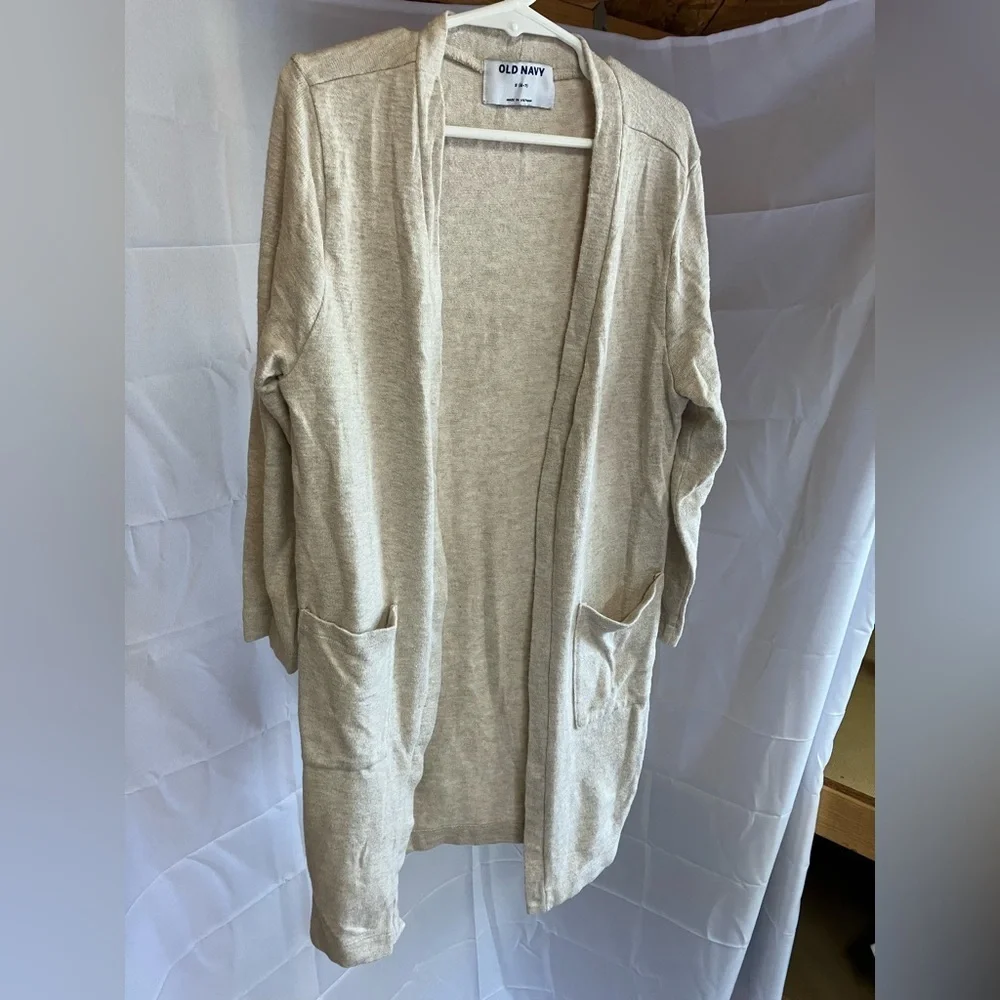 Old Navy Cream Cardigan and Sweater and Red Sweater Dress Cozy Knit Collection